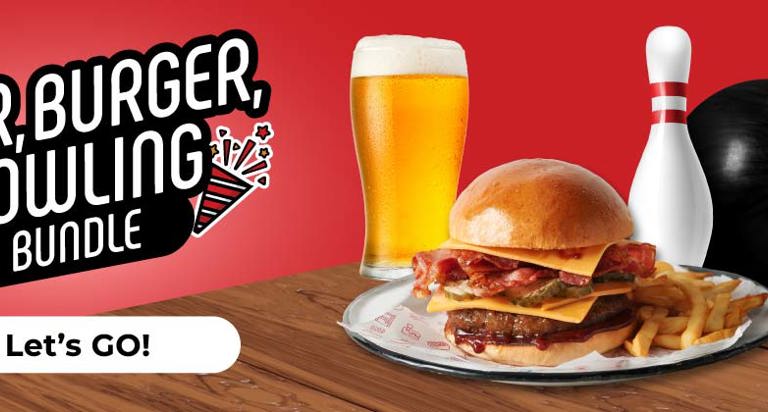 Free Bowling with Beverage & Burger